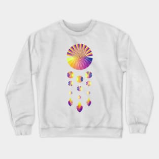 Dream Catcher | Sunset Blue Red Yellow White Crewneck Sweatshirt